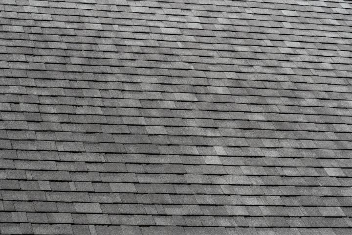 Grey, aged roof shingles